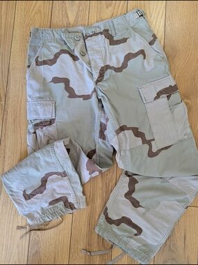 Canadian Forces Desert Camo Ripstop Cargo Pants – Short  Adjustable Waist 27-31